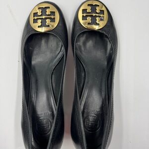 Tory Burch, leather shoes, size 9 gold details